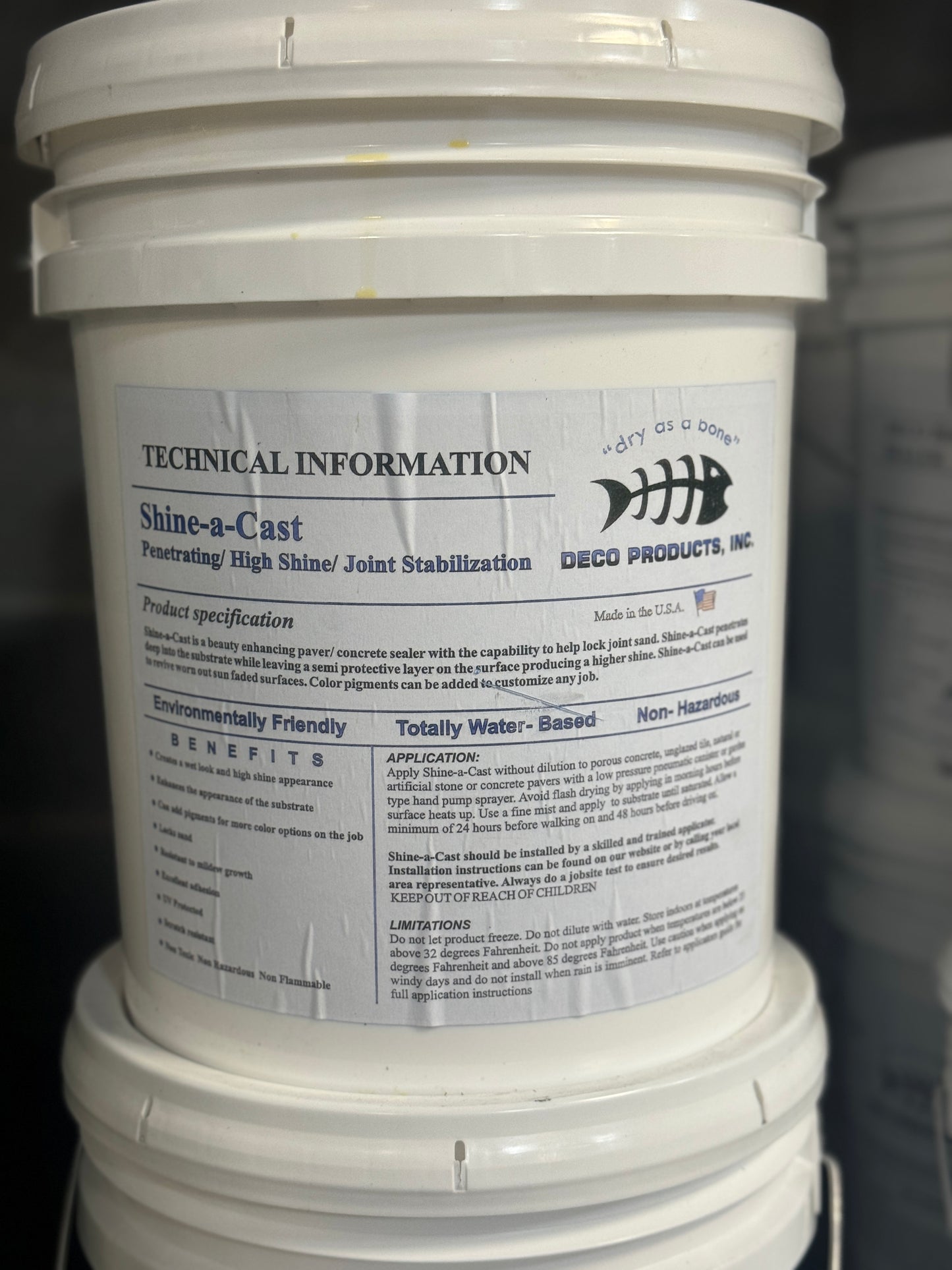 Shine-a-Cast - Penetrating/High Shine/Joint Stabilization Paver Sealer